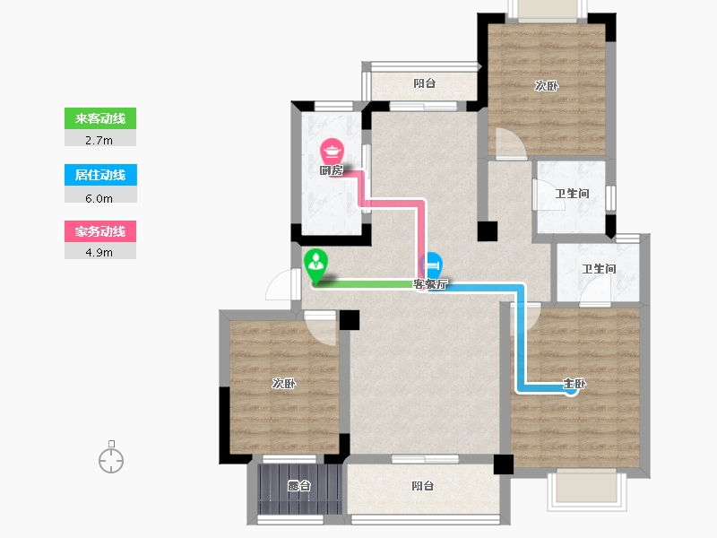 湖北省-武汉市-武汉中国健康谷-89.04-户型库-动静线