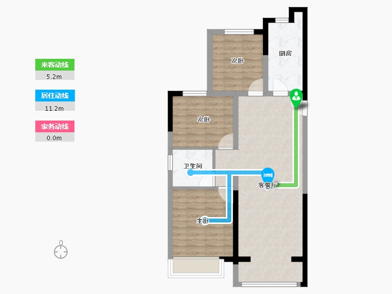 河北省-石家庄市-保利城-73.34-户型库-动静线