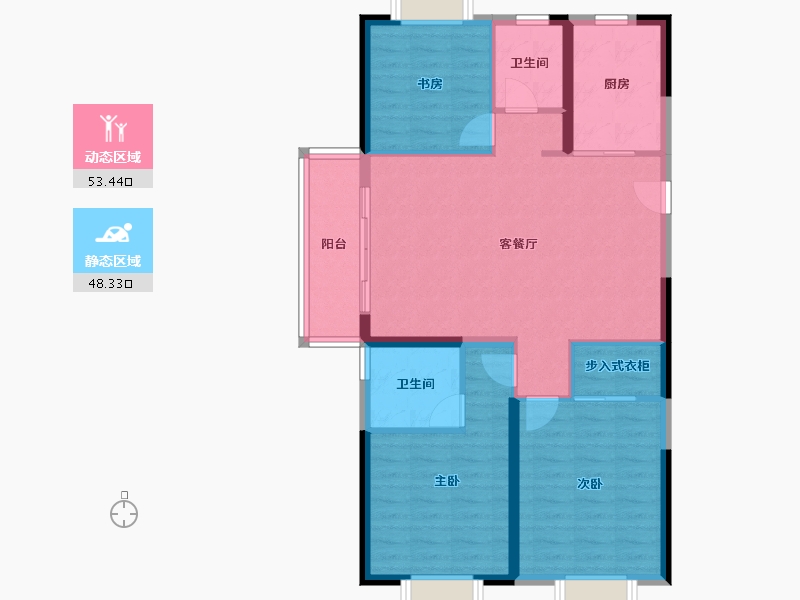 湖北省-武汉市-天纵时代城-92.01-户型库-动静分区