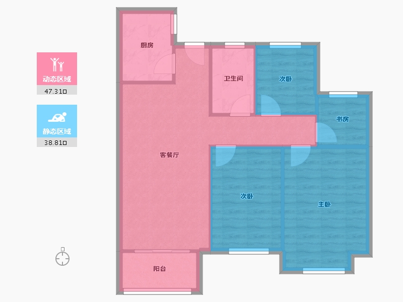 安徽省-合肥市-名门-98.00-户型库-动静分区