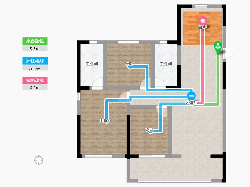 河北省-石家庄市-保利城-100.00-户型库-动静线