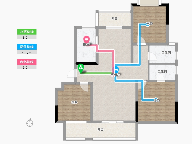 湖北省-武汉市-武汉中国健康谷-98.05-户型库-动静线