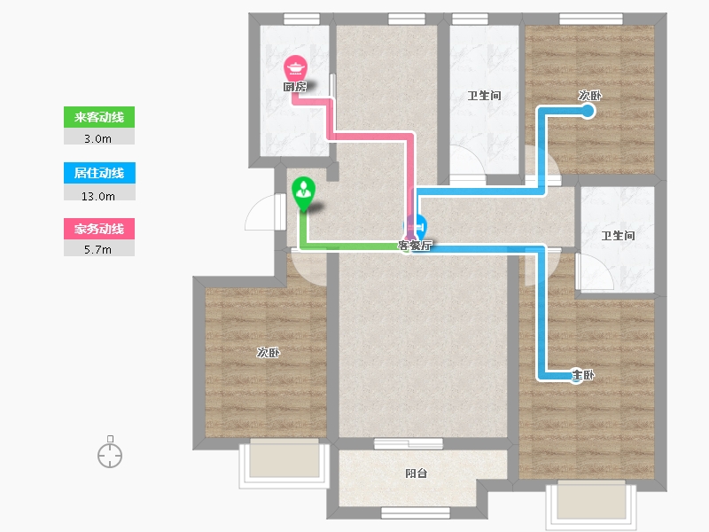 河北省-石家庄市-富丽华-81.56-户型库-动静线