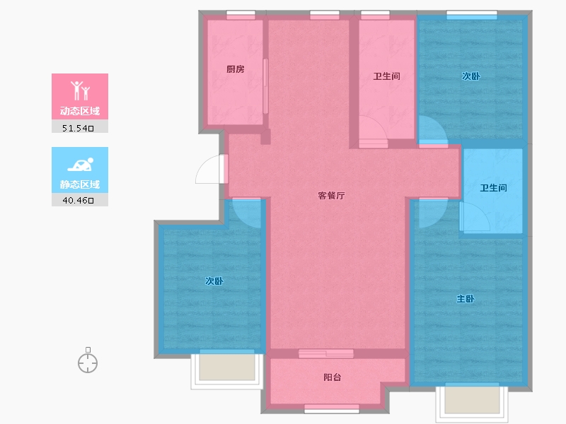 河北省-石家庄市-富丽华-81.56-户型库-动静分区