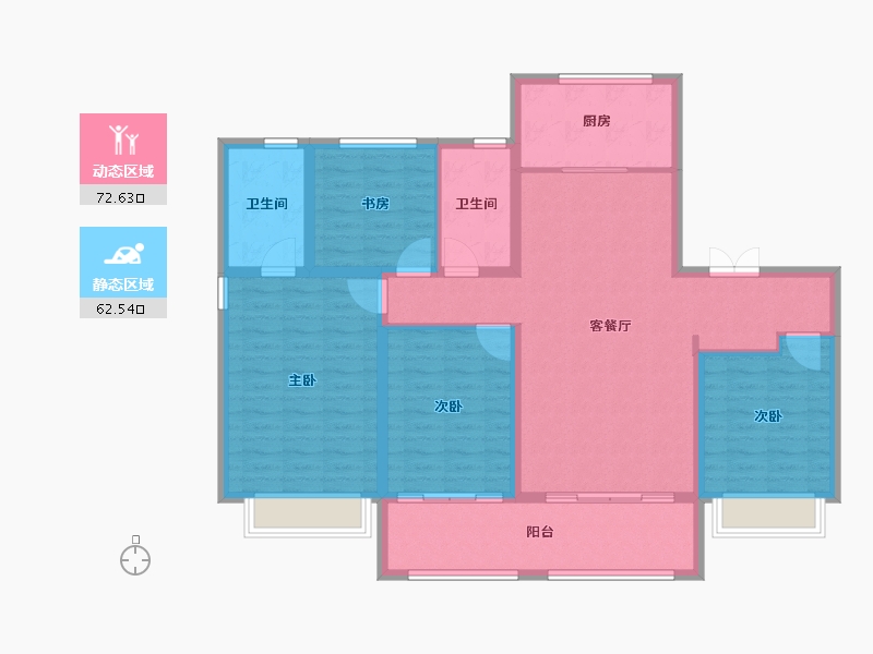 山东省-潍坊市-城投麓台雅园-122.15-户型库-动静分区