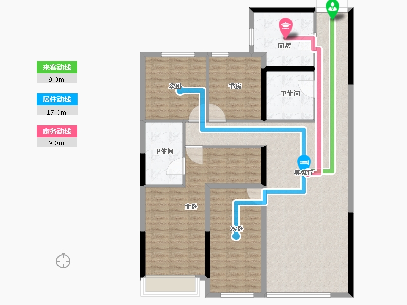 山东省-青岛市-京华海悦-123.20-户型库-动静线