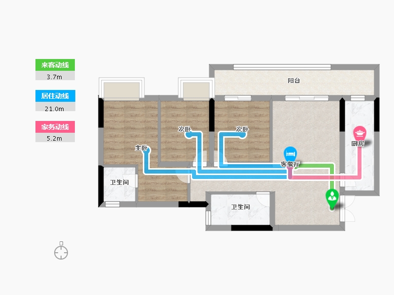 重庆-重庆市-中国铁建云锦山-71.99-户型库-动静线