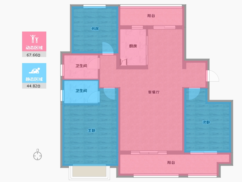 山东省-德州市-东海清河园-100.00-户型库-动静分区