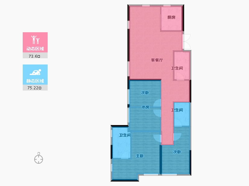 山东省-青岛市-京华海悦-136.00-户型库-动静分区