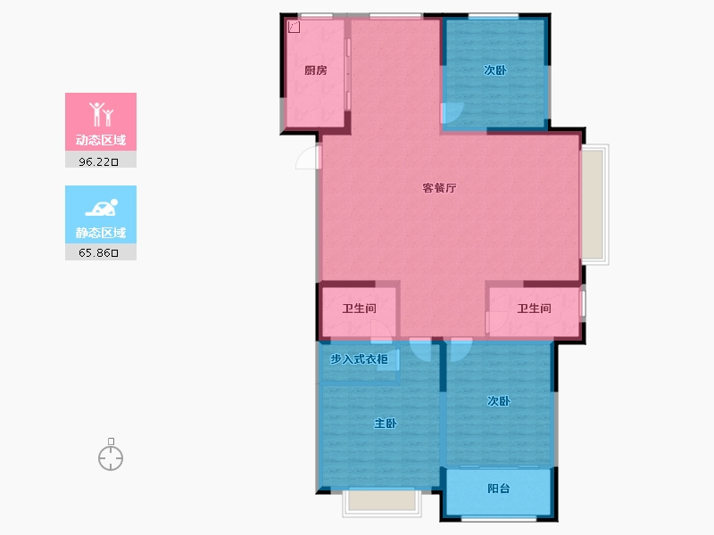 山东省-滨州市-铭轩嘉苑-148.00-户型库-动静分区