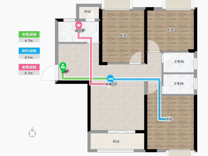 湖北省-武汉市-星湖湾-103.21-户型库-动静线