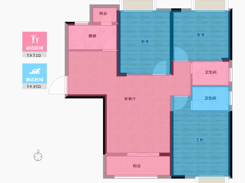 湖北省-武汉市-星湖湾-103.21-户型库-动静分区