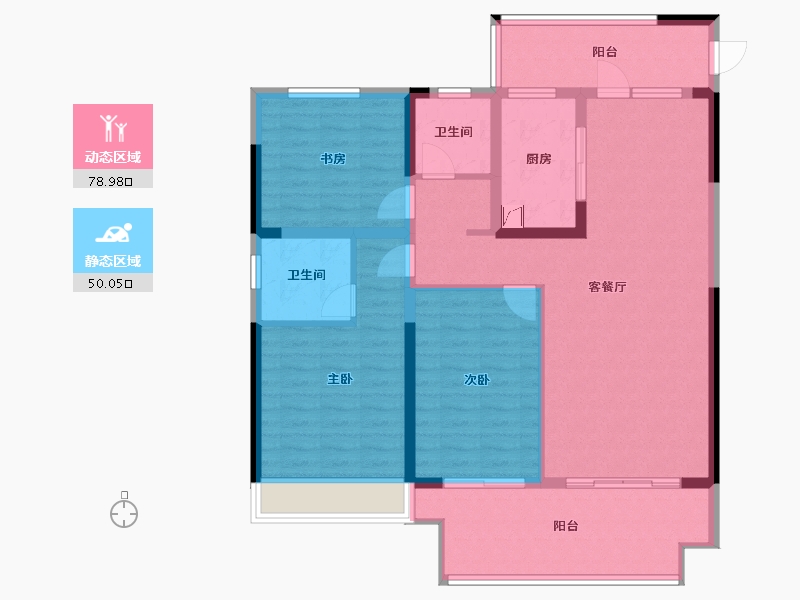 安徽省-亳州市-邦泰江山印-116.00-户型库-动静分区