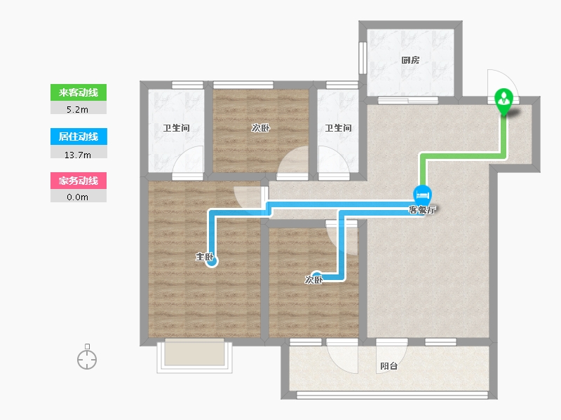 山东省-青岛市-海尔产城创衡山学府-92.80-户型库-动静线