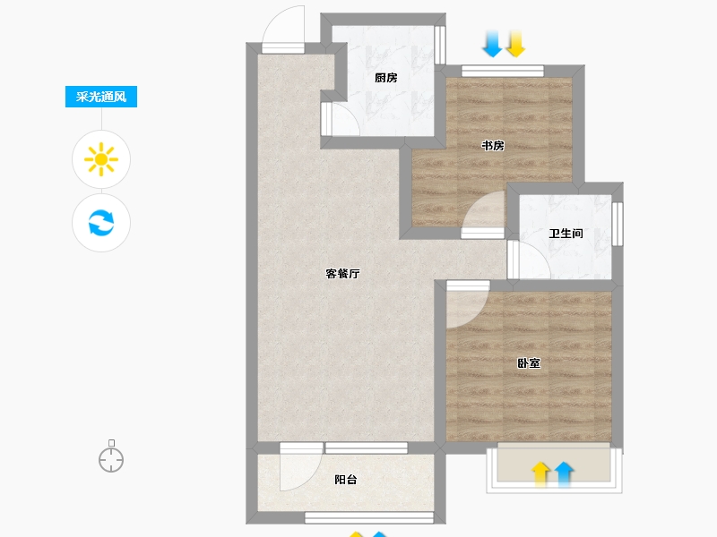 山东省-青岛市-西海岸创新科技城-61.01-户型库-采光通风