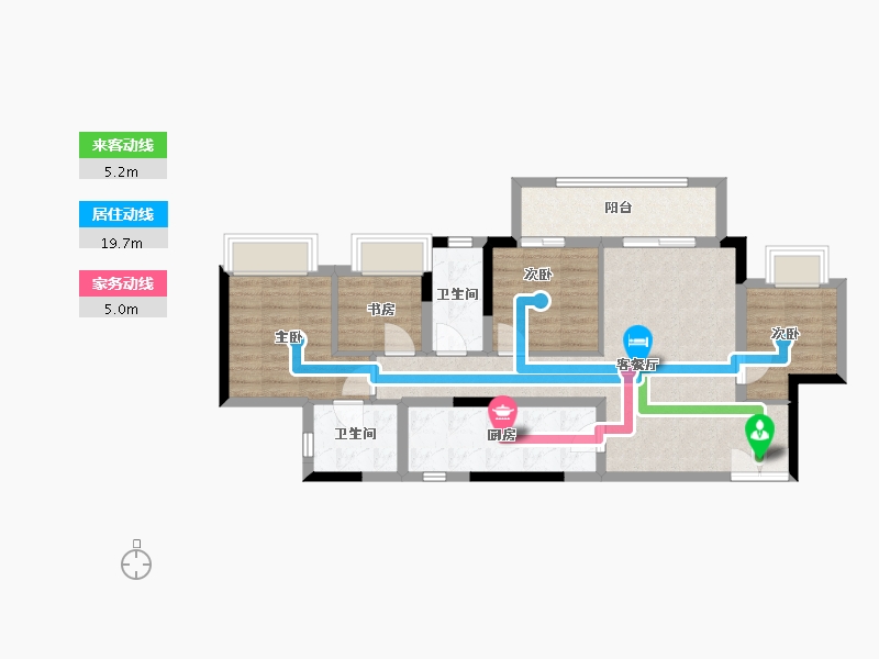 重庆-重庆市-中国铁建云锦山-79.20-户型库-动静线