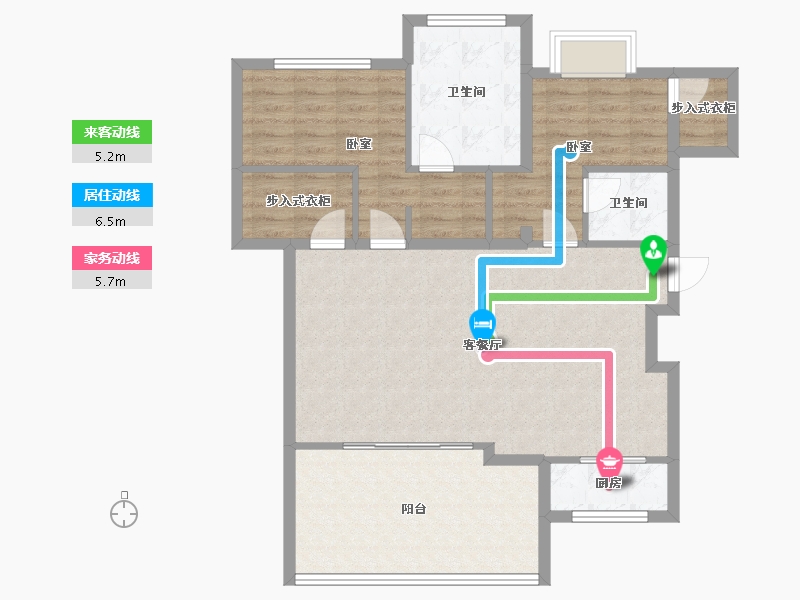 重庆-重庆市-中铁任之健康城-97.17-户型库-动静线