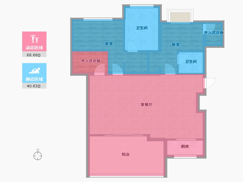 重庆-重庆市-中铁任之健康城-97.17-户型库-动静分区