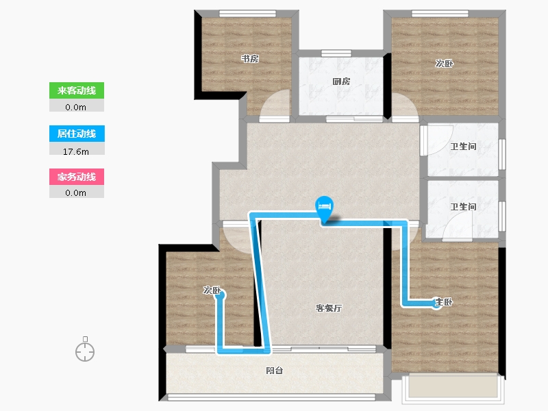 山东省-青岛市-灵山湾龙玺-118.40-户型库-动静线