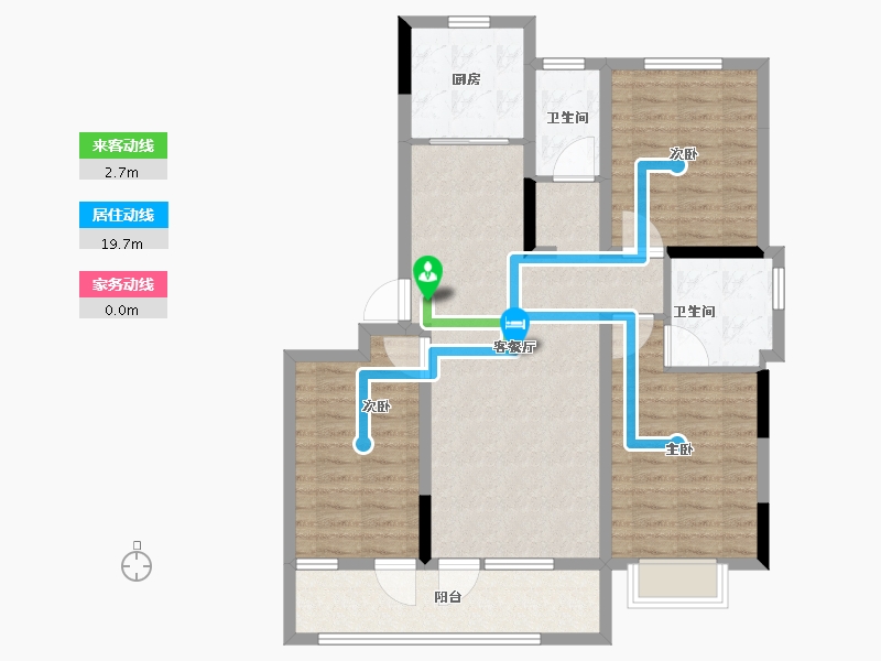 山东省-青岛市-海青公馆-96.81-户型库-动静线