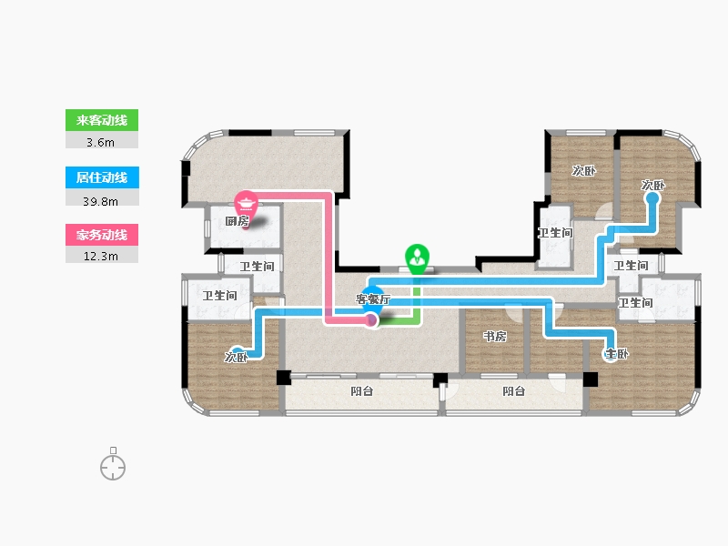 浙江省-温州市-瑞安紫金堡-196.38-户型库-动静线