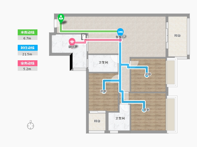 四川省-绵阳市-新广厦·绵州里-100.00-户型库-动静线