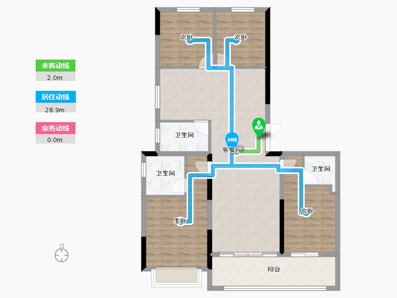 浙江省-金华市-永康一方万达广场-108.51-户型库-动静线