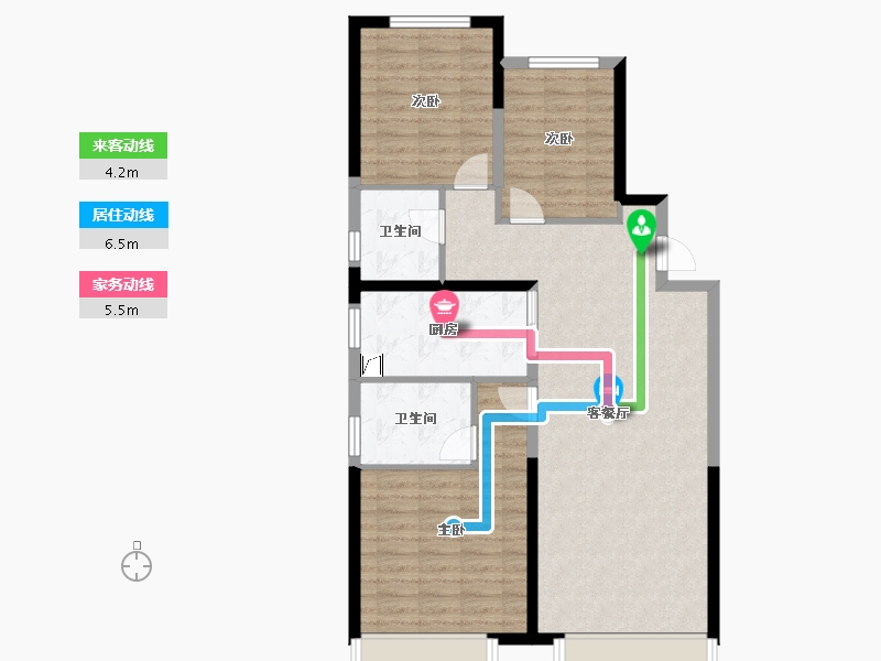 陕西省-西安市-华润置地未来城市-92.00-户型库-动静线