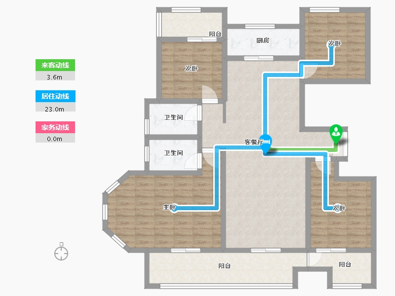 陕西省-渭南市-信达峯墅-150.00-户型库-动静线