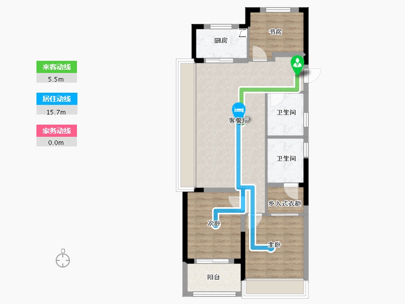 浙江省-绍兴市-黄酒小镇雲树湾-80.80-户型库-动静线