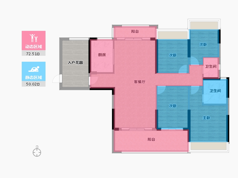 广东省-肇庆市-百盈花园-115.00-户型库-动静分区