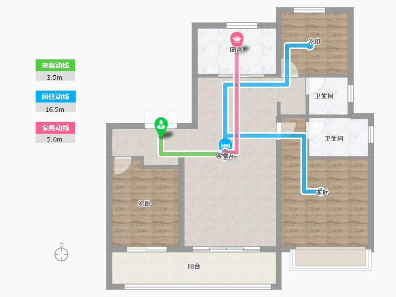 山东省-青岛市-中南樾府-99.20-户型库-动静线