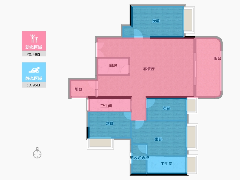 重庆-重庆市-新希望D10天际-112.01-户型库-动静分区