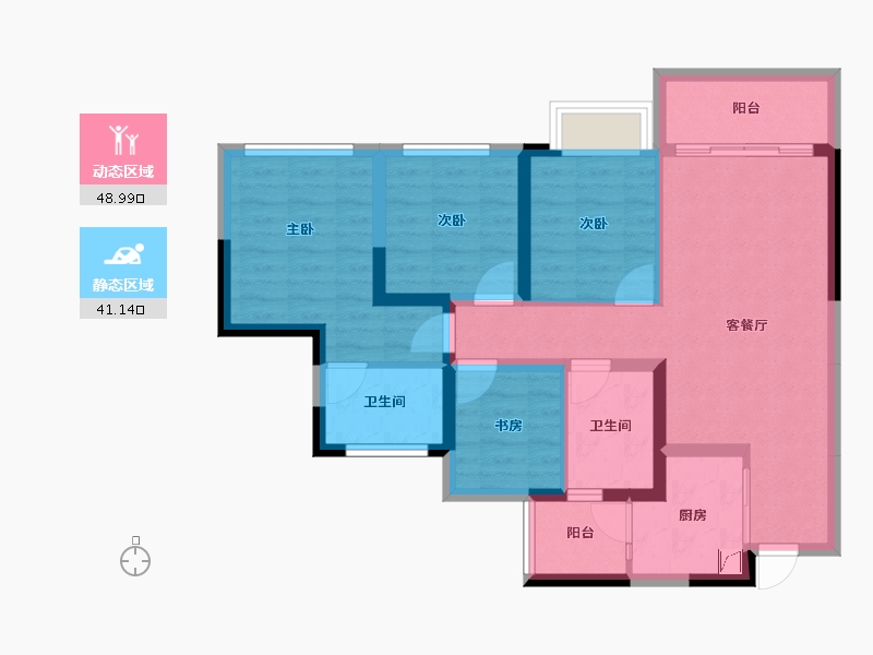 四川省-成都市-川港合作示范园-78.66-户型库-动静分区