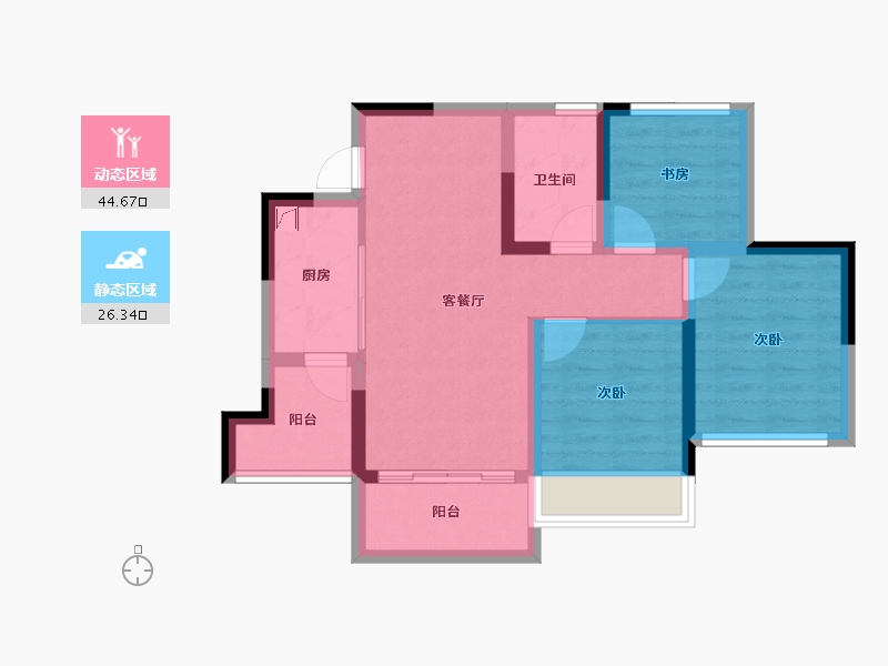 四川省-成都市-川港合作示范园-61.70-户型库-动静分区