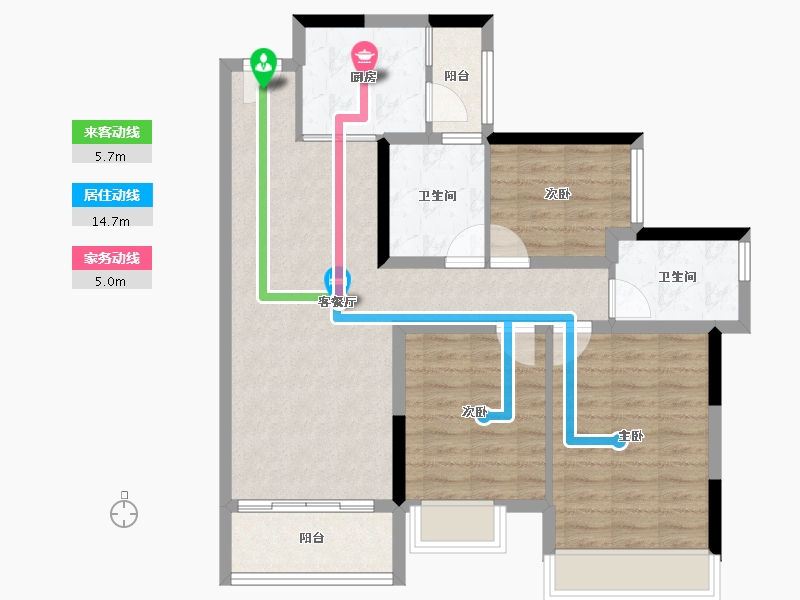 四川省-成都市-云上旅游度假区-82.76-户型库-动静线