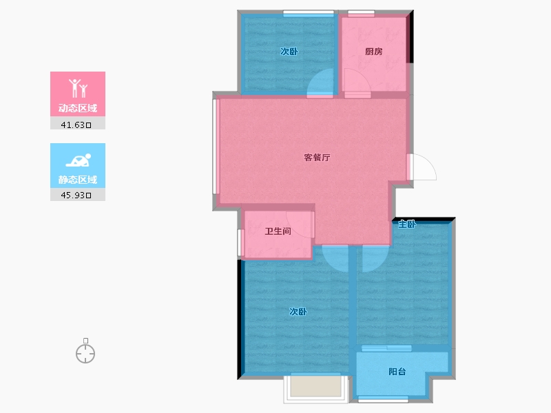 江苏省-徐州市-上水璞园-78.41-户型库-动静分区