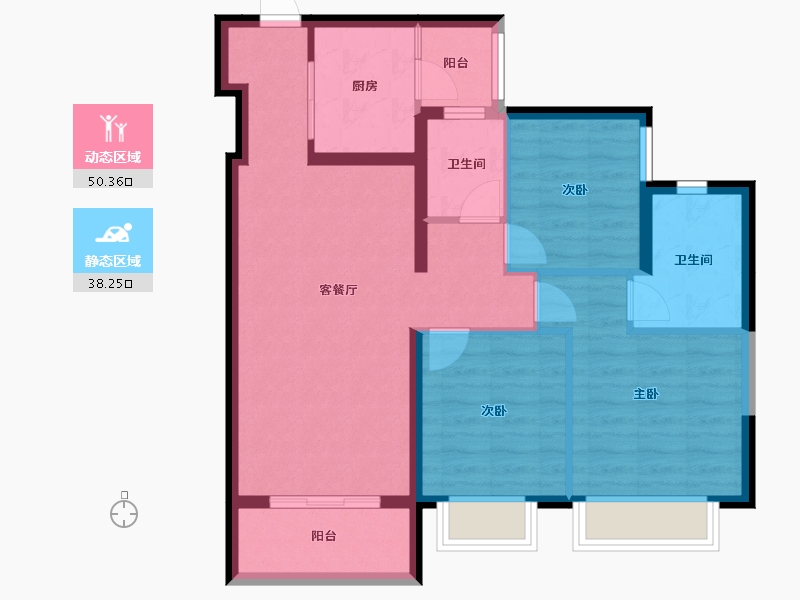 四川省-成都市-朗诗未来著-78.87-户型库-动静分区