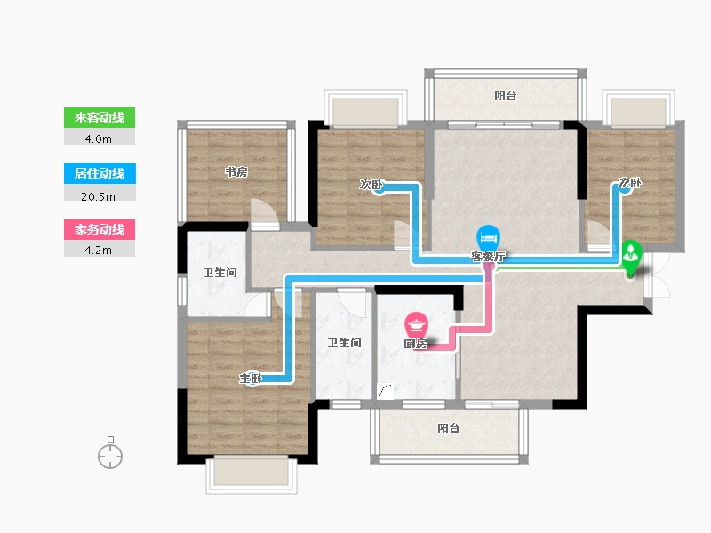 广西壮族自治区-南宁市-建工城-118.00-户型库-动静线