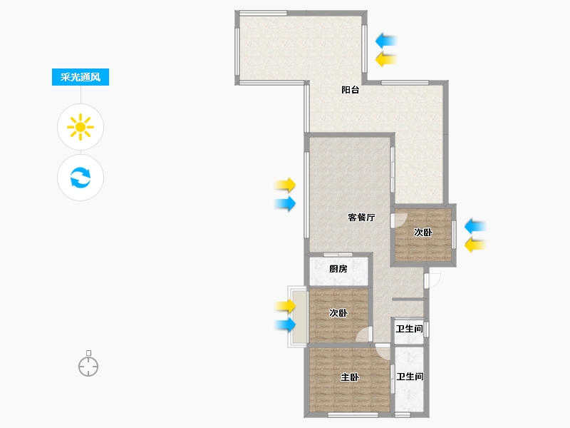 四川省-成都市-云上旅游度假区-127.22-户型库-采光通风