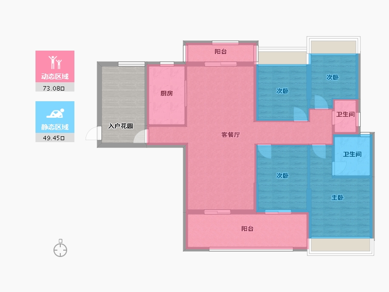 广东省-肇庆市-百盈花园-115.00-户型库-动静分区