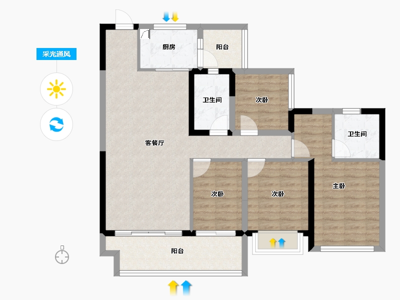 四川省-成都市-川港合作示范园-98.43-户型库-采光通风