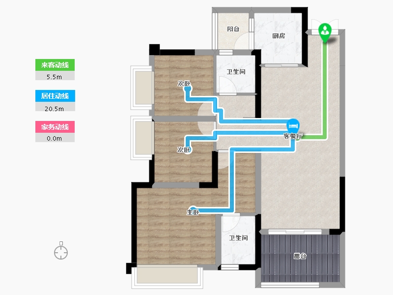 重庆-重庆市-中交锦悦-87.57-户型库-动静线