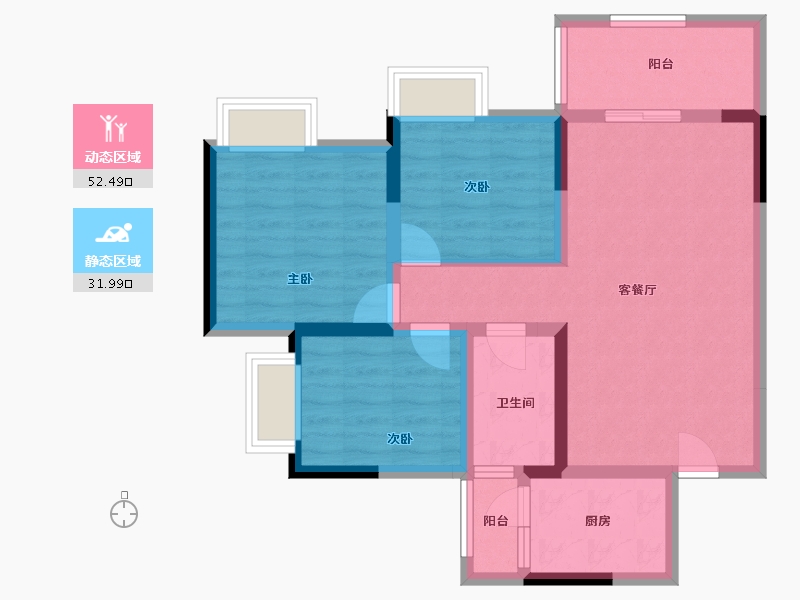 四川省-成都市-大邑县金融中心-78.35-户型库-动静分区