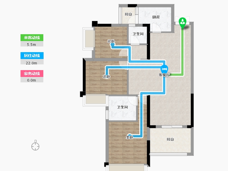 重庆-重庆市-中交锦悦-93.68-户型库-动静线