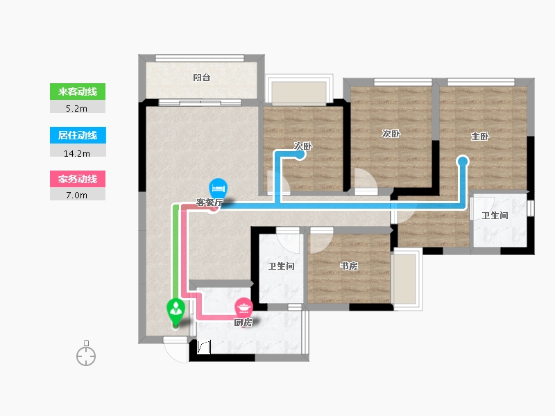 四川省-成都市-川港合作示范园-88.22-户型库-动静线