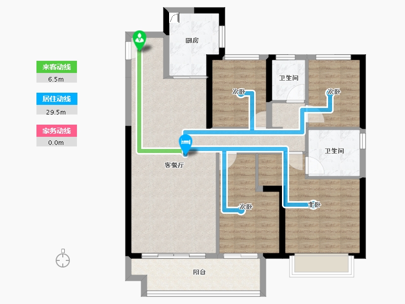 四川省-成都市-海伦堡玖悦府-98.55-户型库-动静线