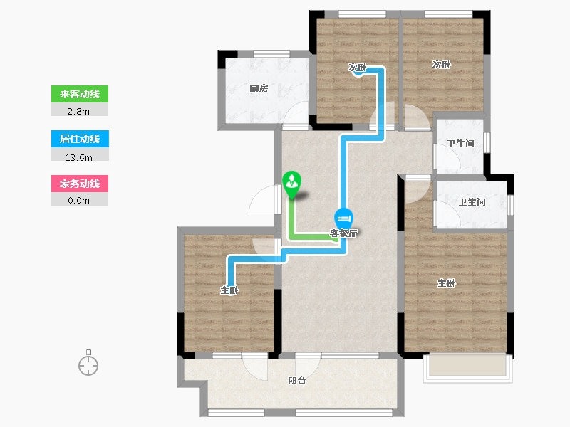 山东省-青岛市-融海致远居-112.00-户型库-动静线