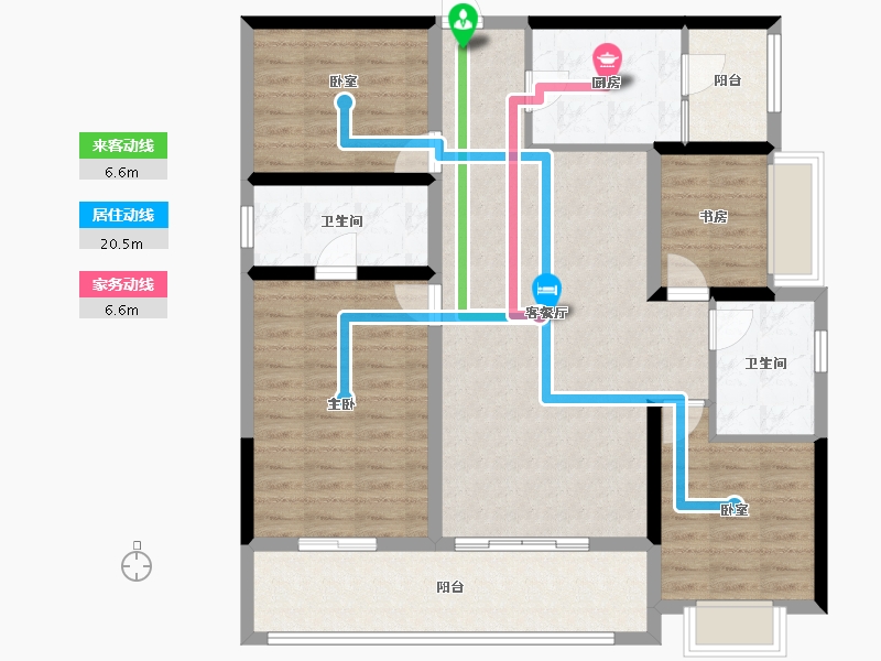 四川省-成都市-锦云天府-110.24-户型库-动静线