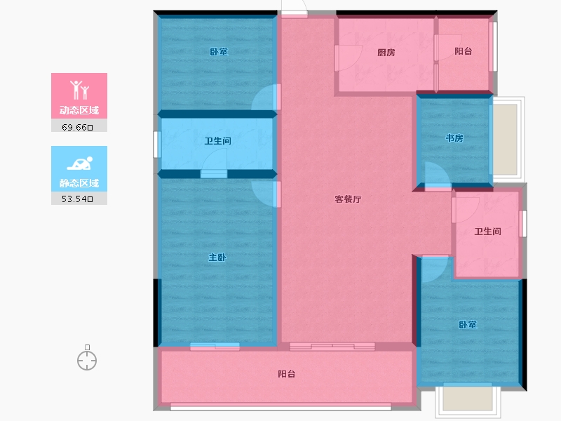 四川省-成都市-锦云天府-110.24-户型库-动静分区